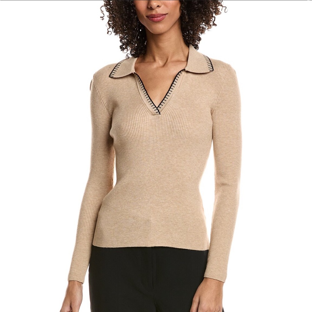 Tahari Long Sleeve Sweater Top